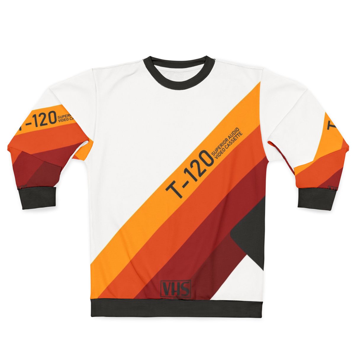 Retro vaporwave cassette tape sweatshirt