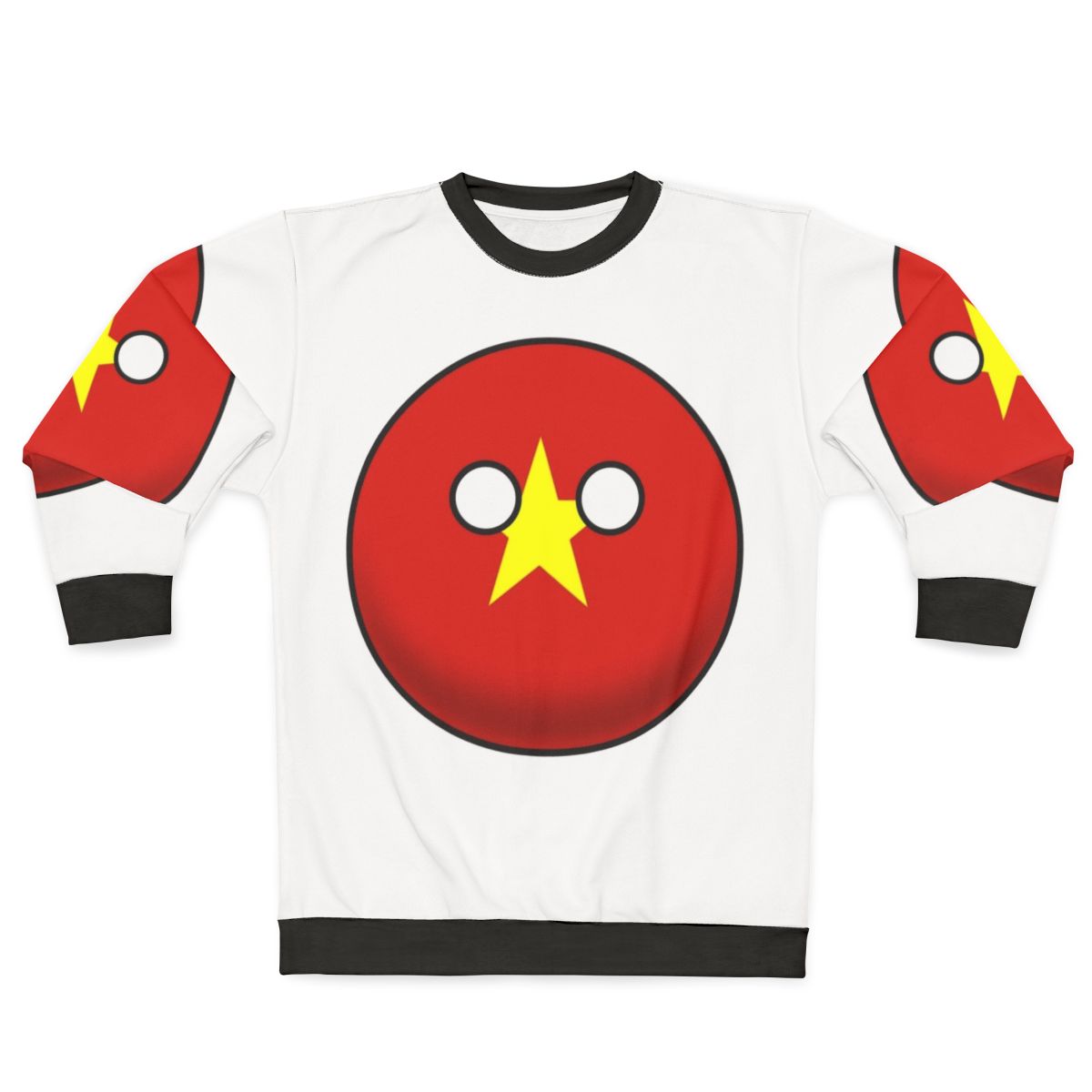 Vietnam Countryball Design Sweatshirt