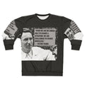 Viktor Frankl inspirational quote digital artwork on a sweatshirt