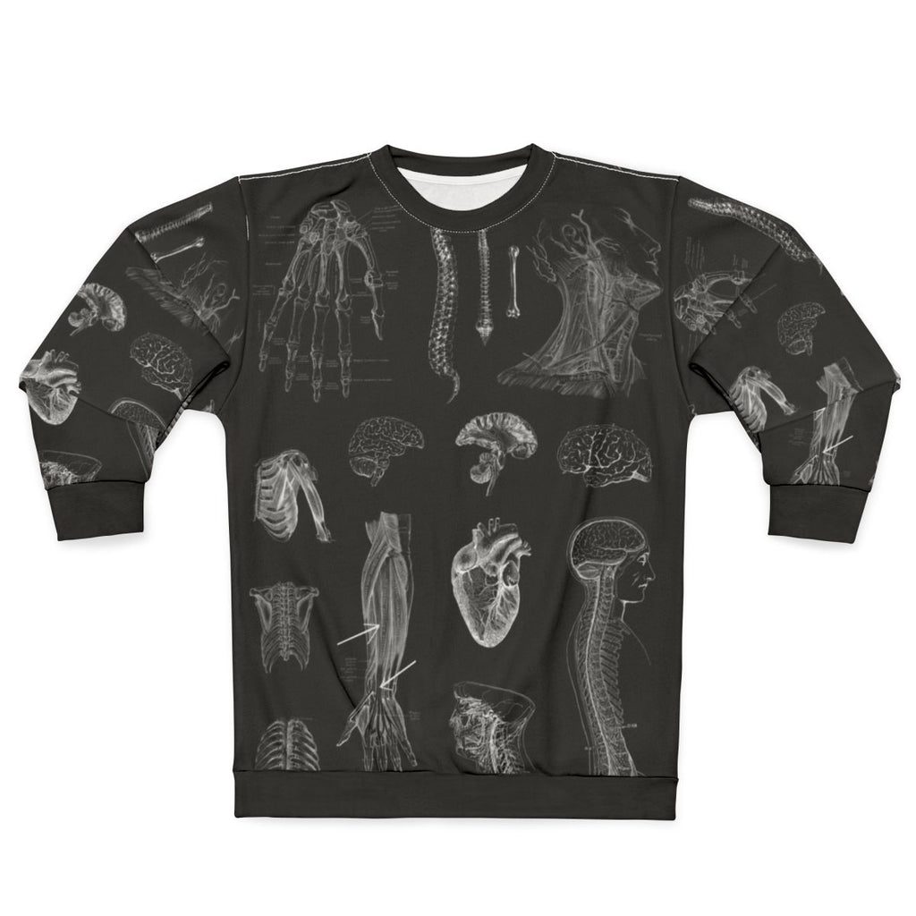 Vintage anatomy print gothic sweatshirt