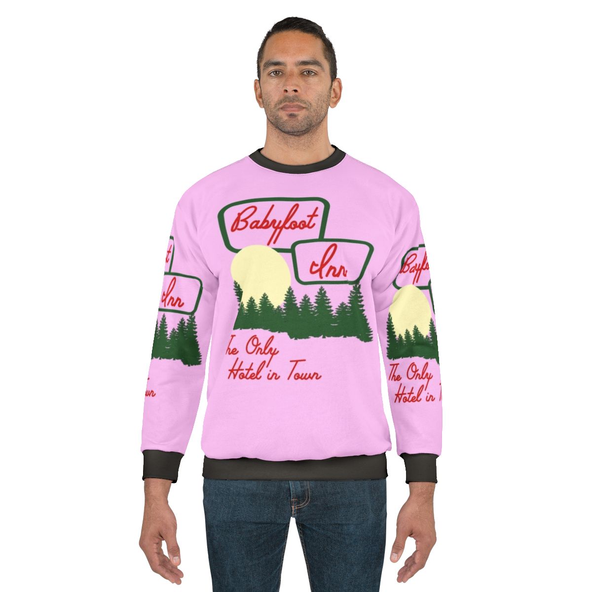 Vintage Babyfoot Inn Dory S Pink Hoodie Sweatshirt