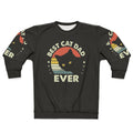 Vintage Funny Black Cat Dad Ever Sweatshirt