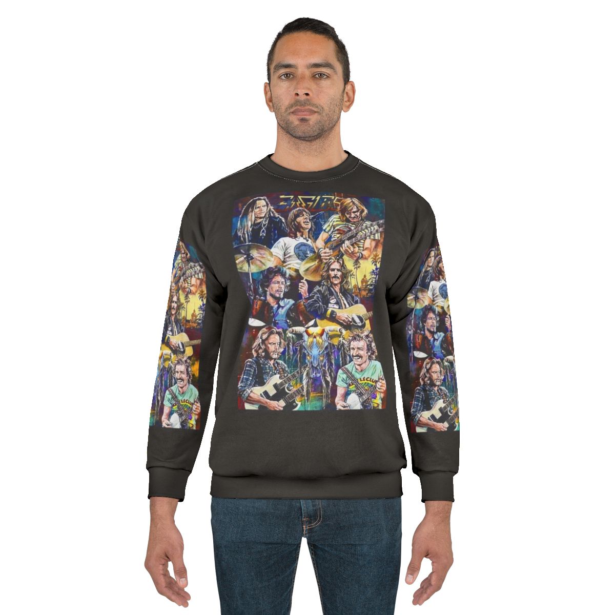 Vintage Cover Album Music Band Retro Style Sweatshirt
