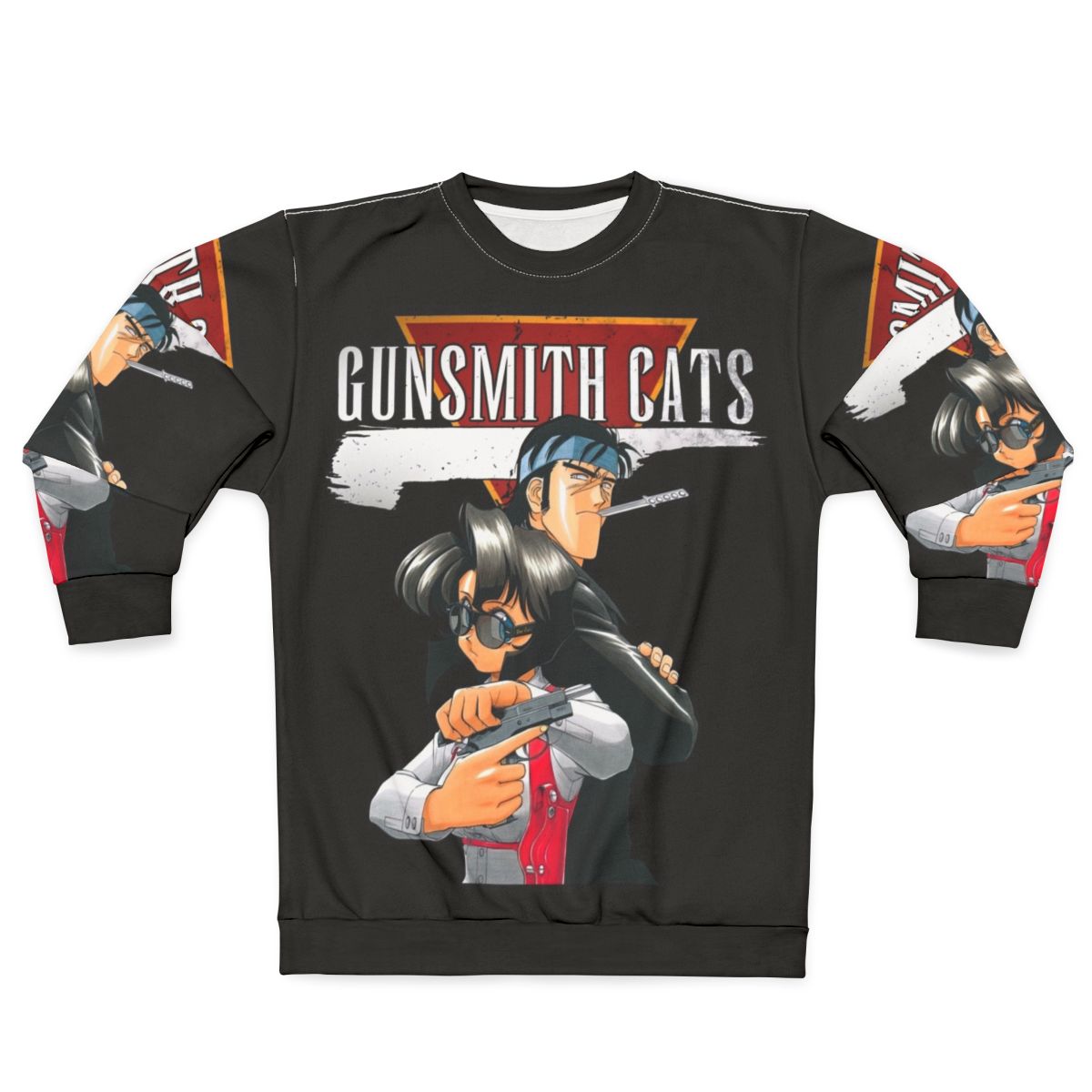 Vintage Gunsmith Cats anime-inspired sweatshirt