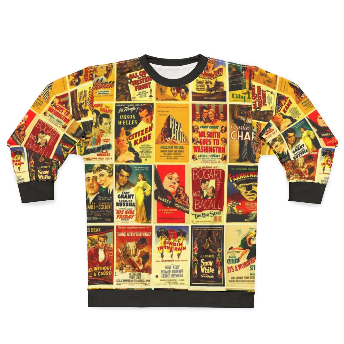 Vintage Classic Hollywood Movie Posters Sweatshirt
