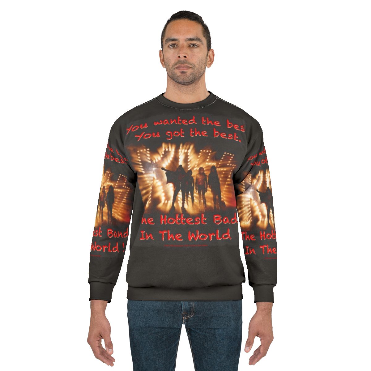 Vintage Kiss Band Sweatshirt featuring the iconic Kiss logo and band name