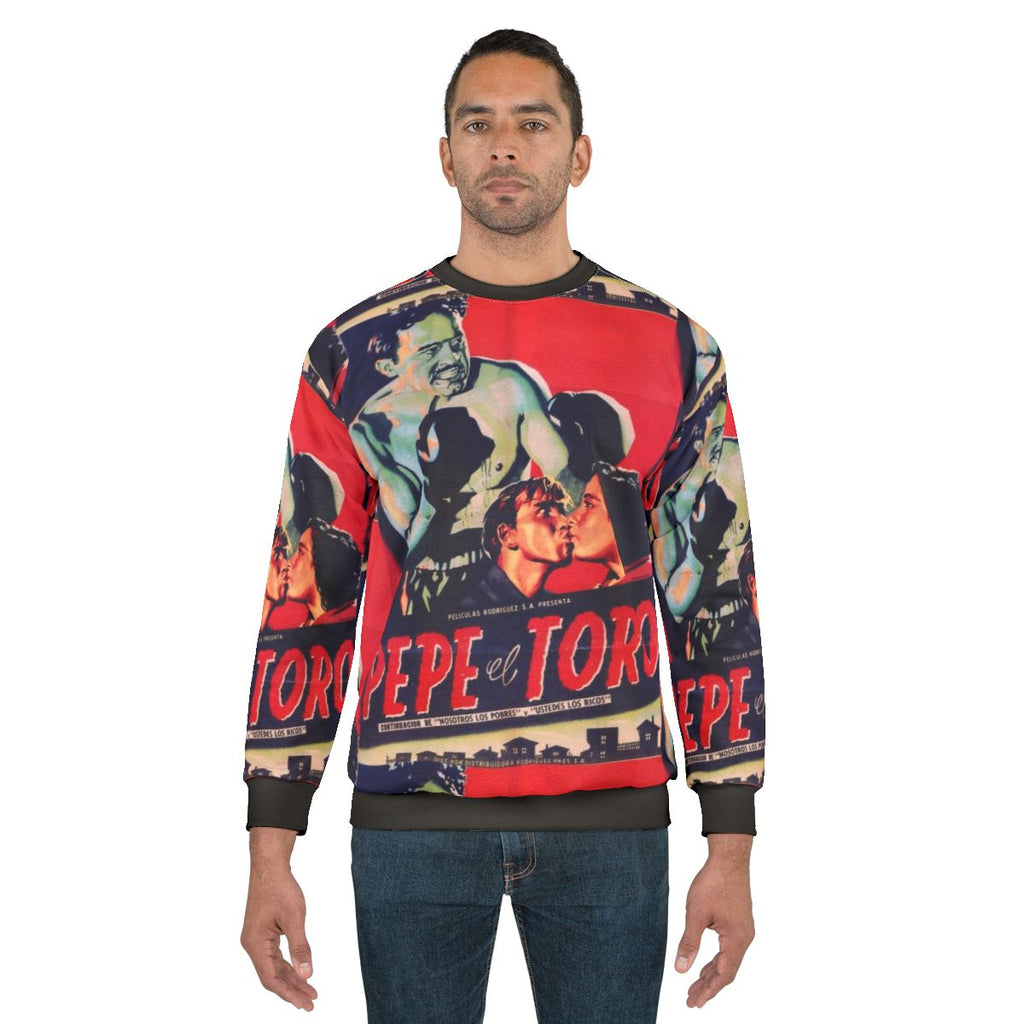 Vintage Mexican Cinema Icons Sweatshirt featuring Pedro Infante and Pepe el Toro