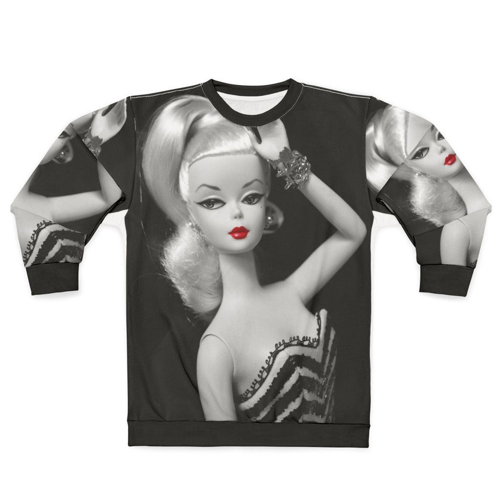 Vintage Silkstone Doll Sweatshirt with Black and White Design