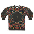 Vinyl music metro record map labyrinth sweatshirt