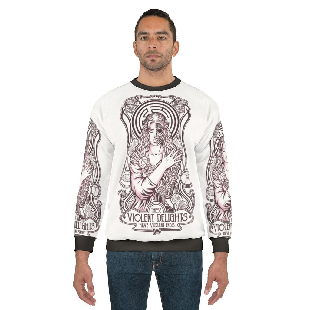 Violent Delights Sweatshirt featuring Westworld's Dolores