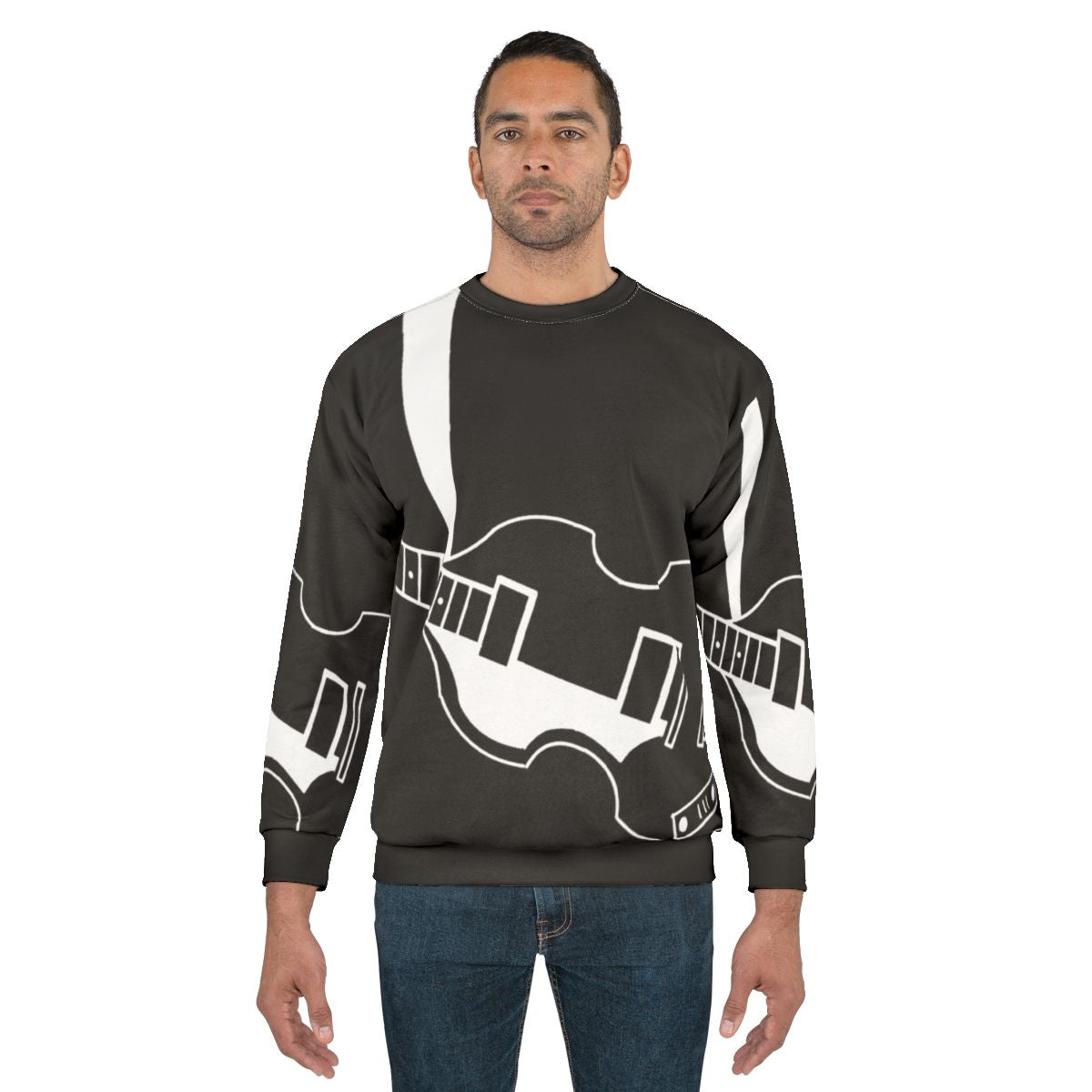 Violin Bass Sweatshirt with Hofner and Beatles Branding