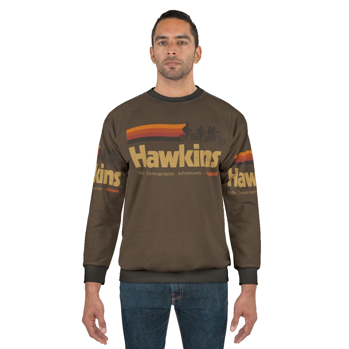 Vintage 80s Stranger Things Hawkins Indiana Sweatshirt
