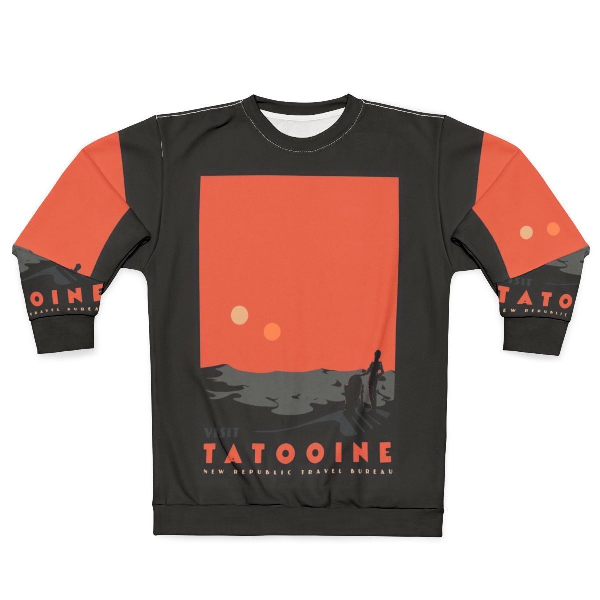 Tatooine Sweatshirt featuring vintage sci-fi travel design