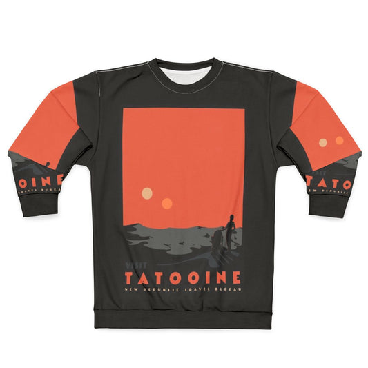 Tatooine Sweatshirt featuring vintage sci-fi travel design