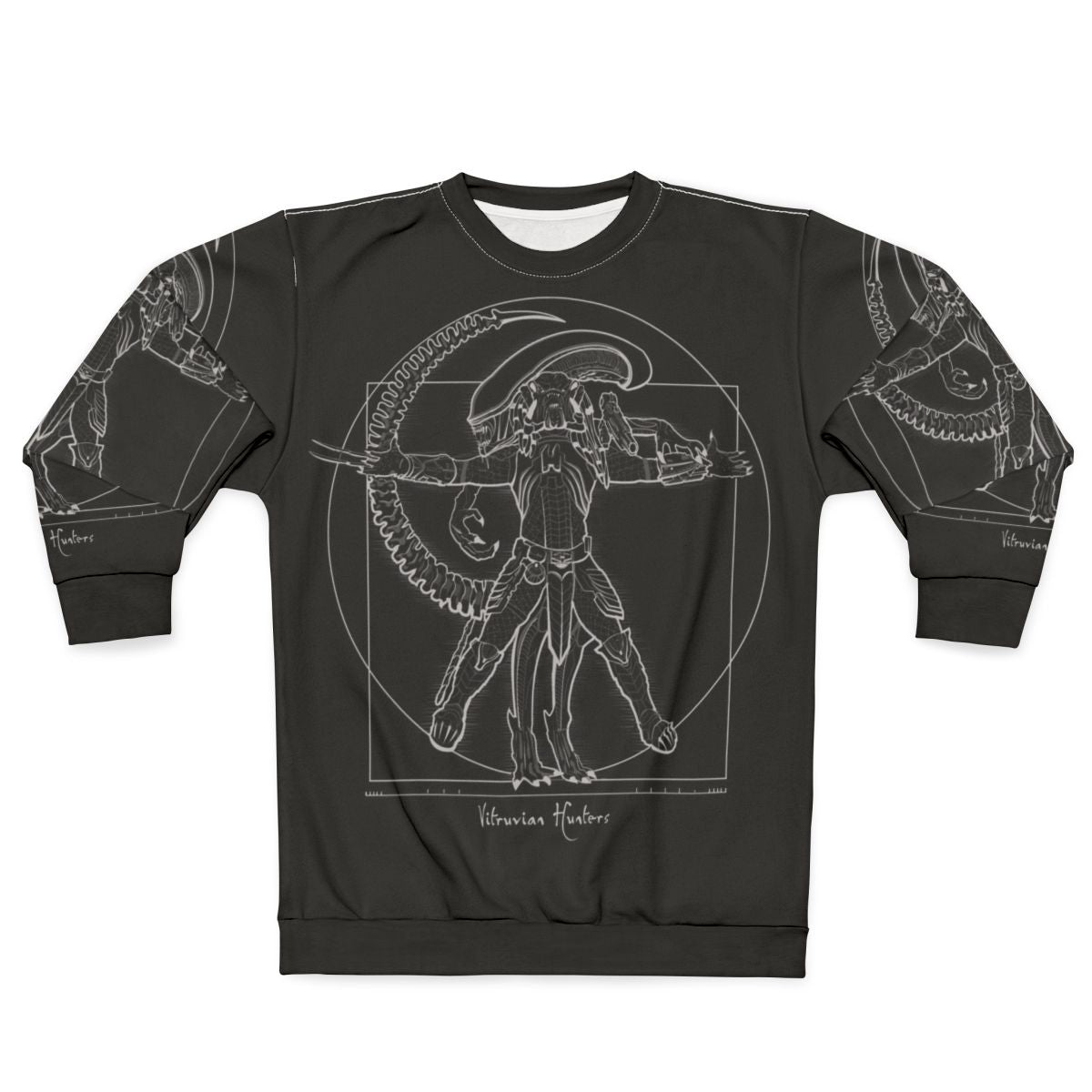 Vitruvian Hunters Negative Sci-Fi Sweatshirt