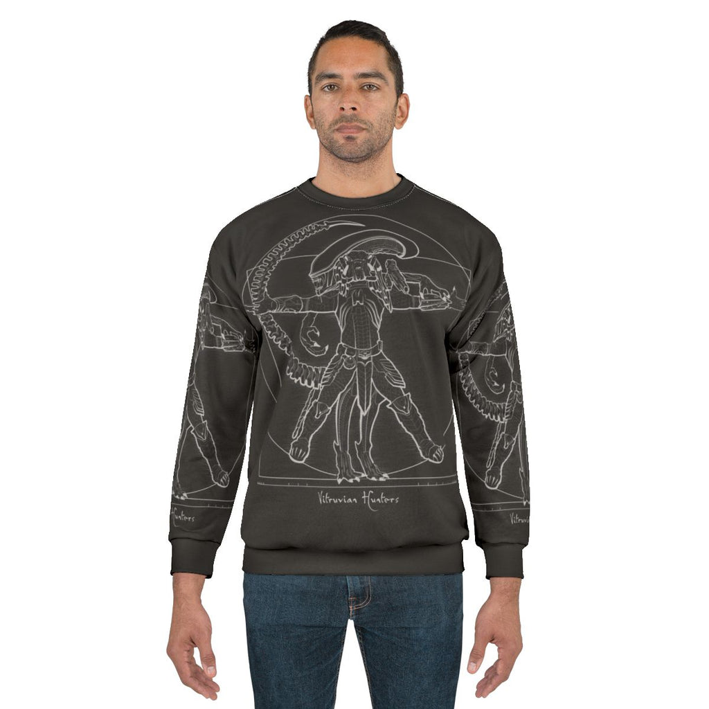 Vitruvian Hunters Negative Sci-Fi Sweatshirt