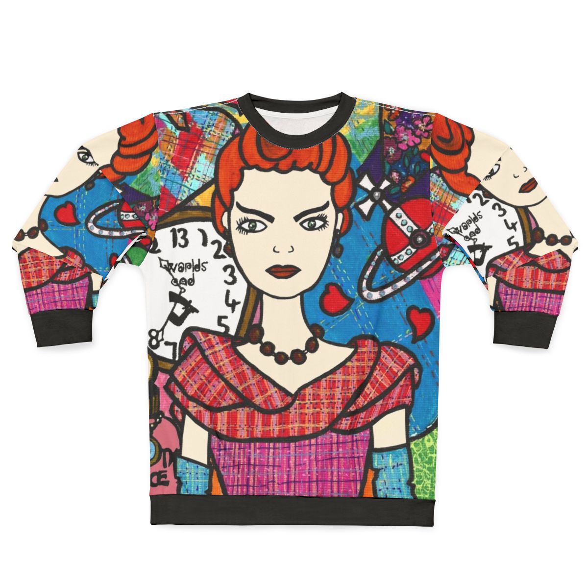 Vivienne Westwood fashion designer tartan texture sweatshirt