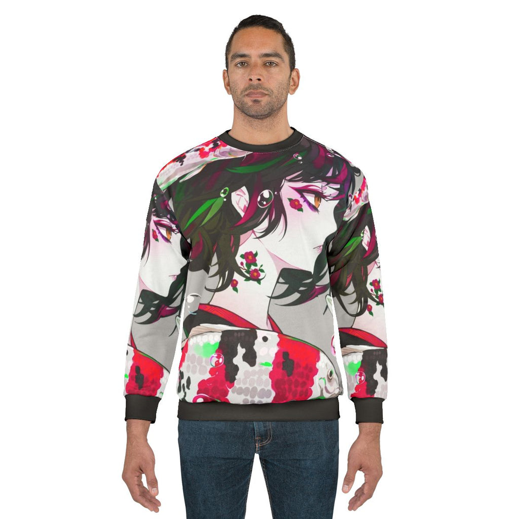 Vivid Koi Anime Sweatshirt