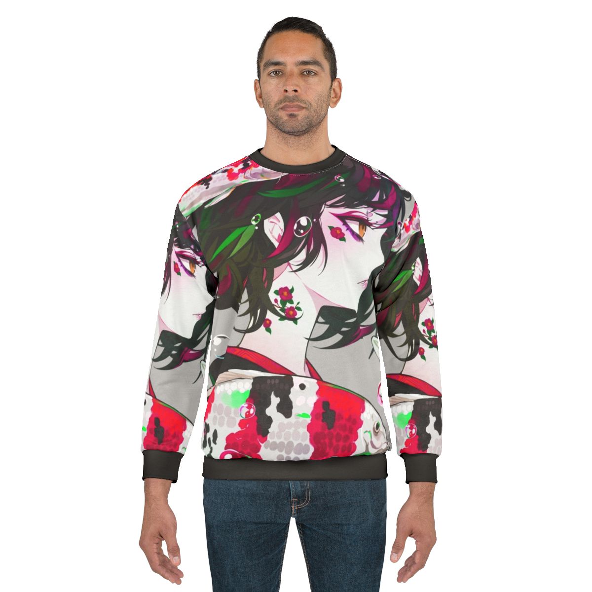 Vivid Koi Anime Sweatshirt