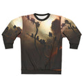 Retro ghosts in a tree sweatshirt with surrealist, classical design