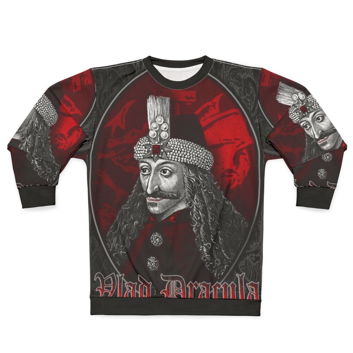 Vlad Dracula Gothic Sweatshirt with Vampire Imagery