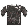 Vmax motorcycle sweatshirt with selective color design