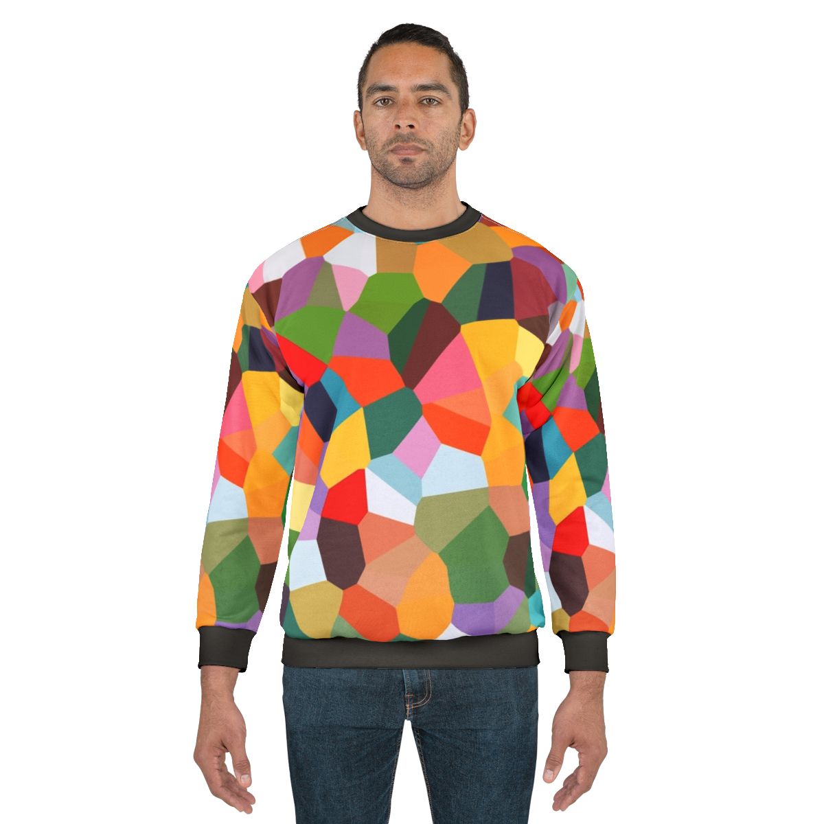 Voronoi Sweatshirt - Abstract Australian Fashion Design by Stephen Baxter