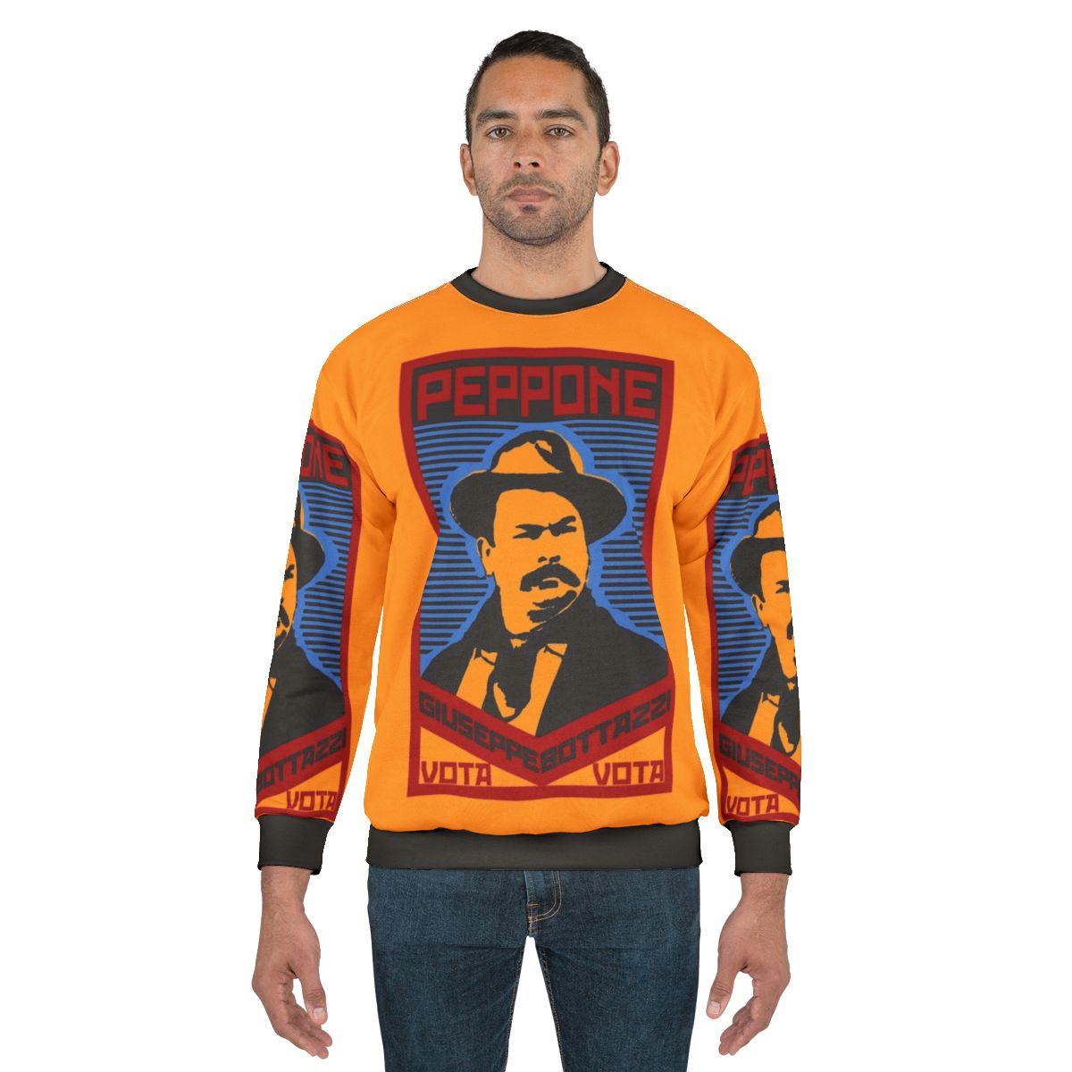 Don Camillo Italy Comedy Sweatshirt featuring Giuseppe Bottazzi and Peppone