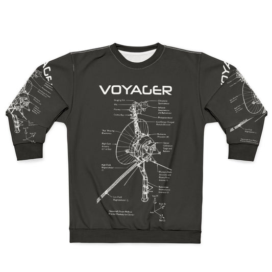 Voyager Program Interstellar Spacecraft White Sweatshirt
