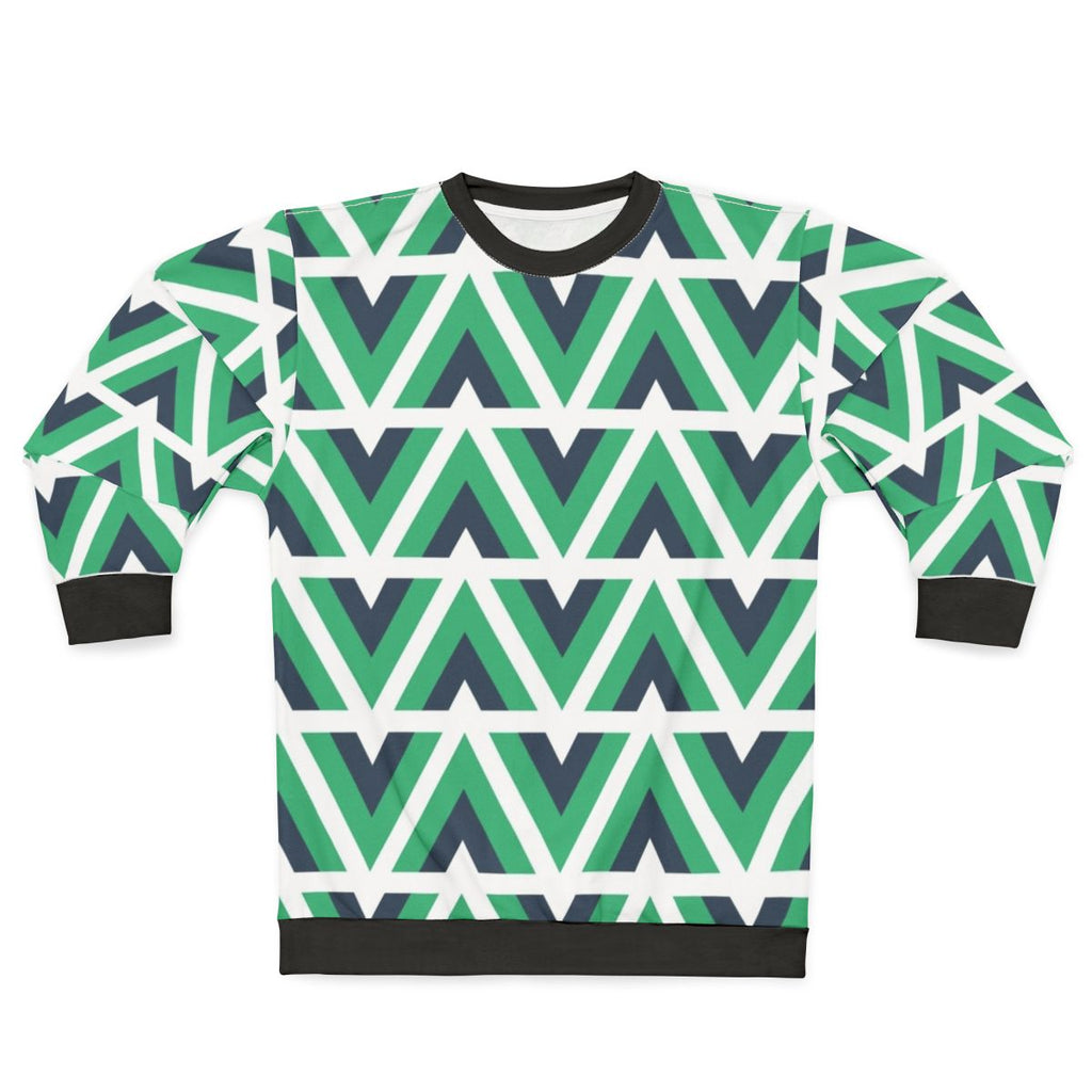 Vue.js Pattern Sweatshirt for Web Developers