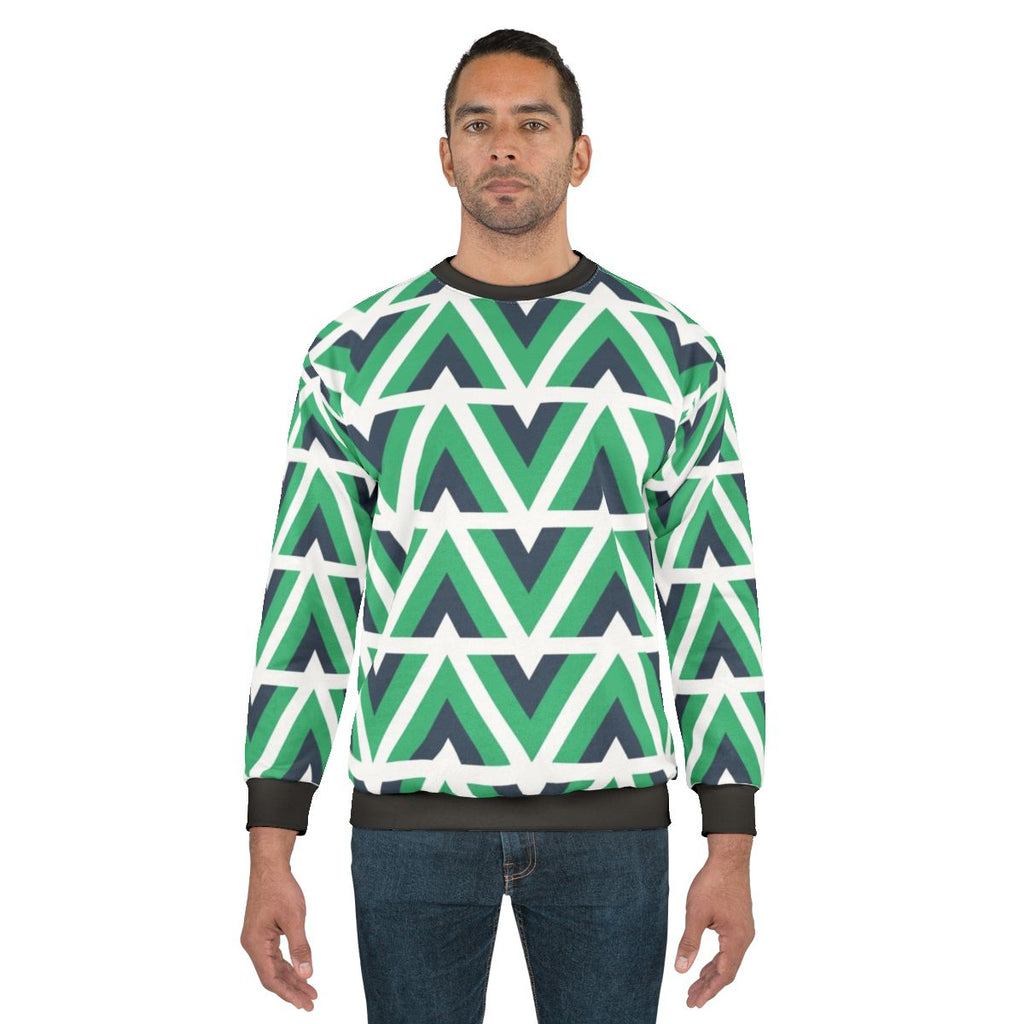 Vue.js Pattern Sweatshirt for Web Developers