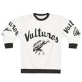 Blondie's Vultures graphic printed on a grey sweatshirt