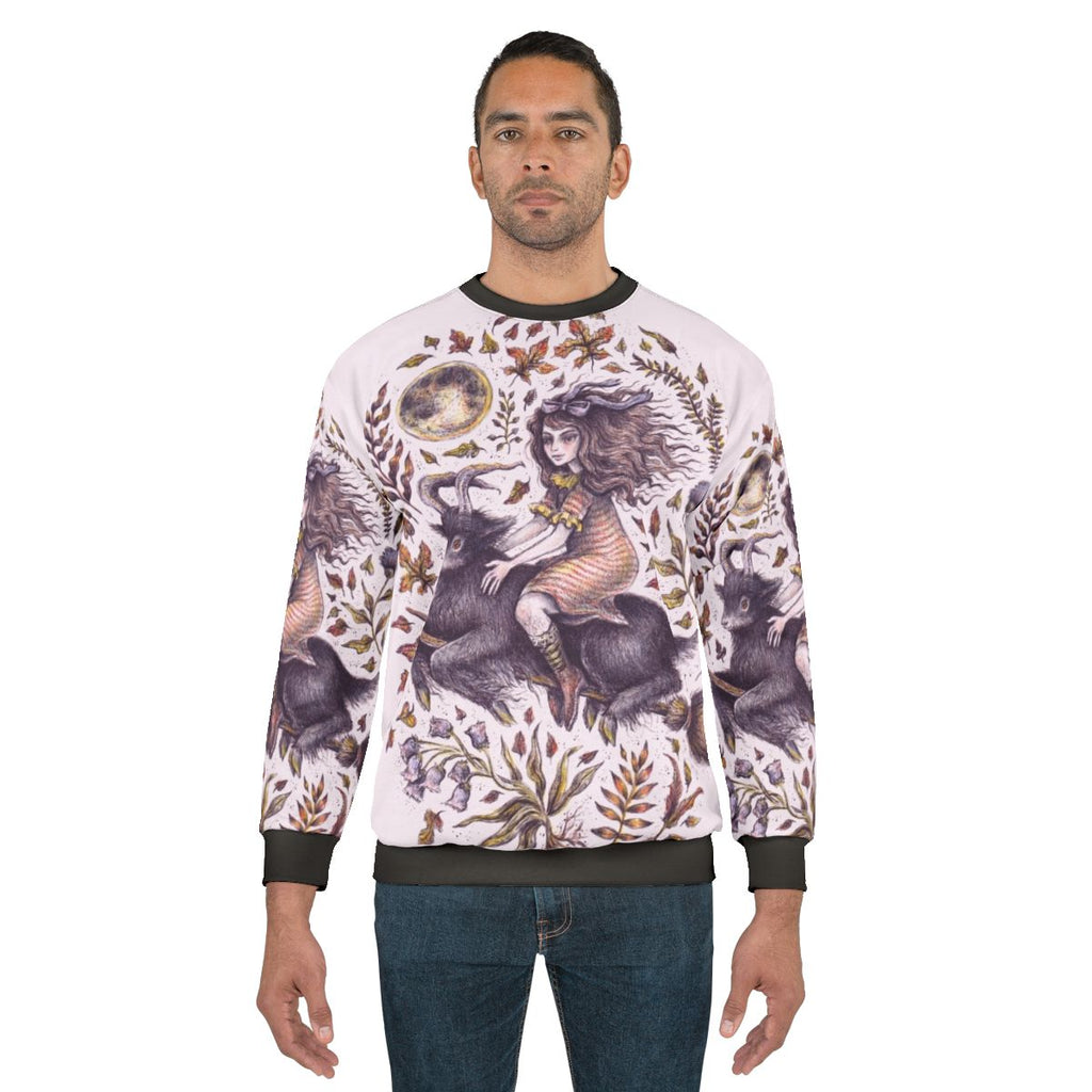 Vvitch Sweatshirt with Supernatural and Occult Designs