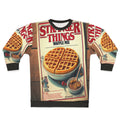Waffle mix graphic sweatshirt with stranger things design