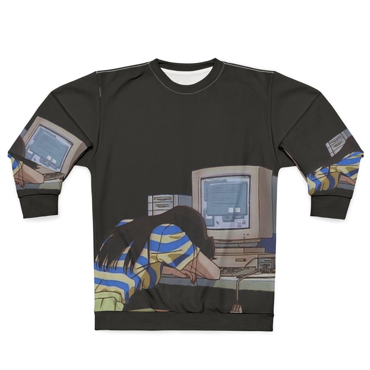 Cozy waiting sweatshirt for relaxation
