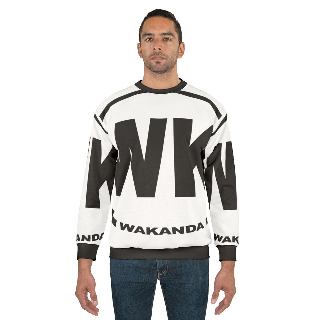 Wakandan inspired black panther graphic sweatshirt