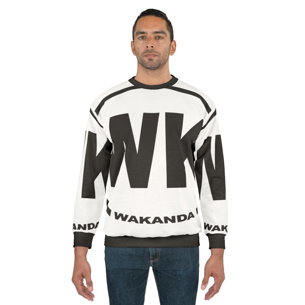 Wakandan inspired black panther graphic sweatshirt