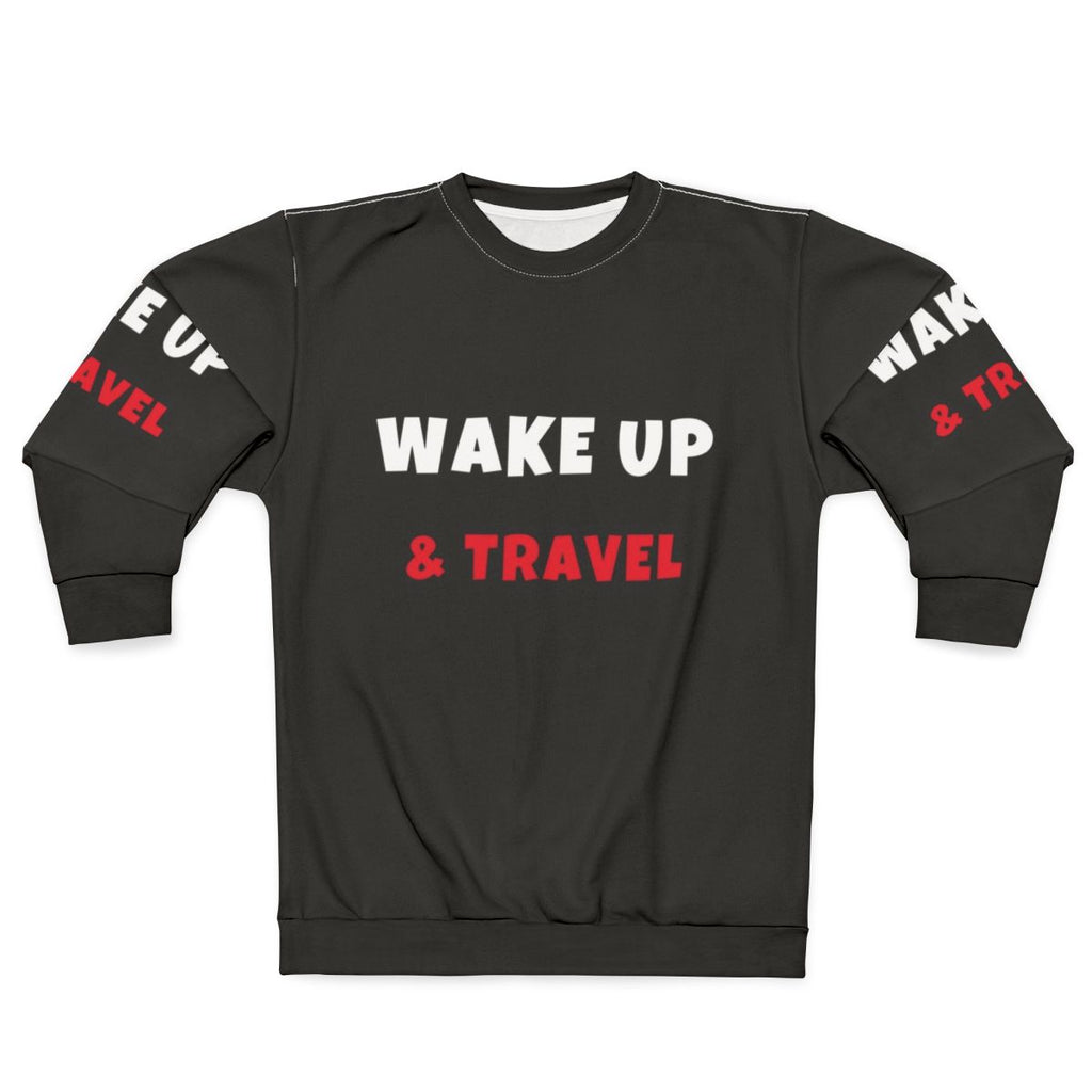 Travel hobbies sweatshirt with outdoor activity design