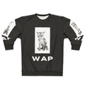 Funny cat "wap tee" sweatshirt with adorable kitten design