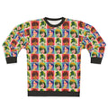 Warhol-inspired Monkees checkered sweatshirt