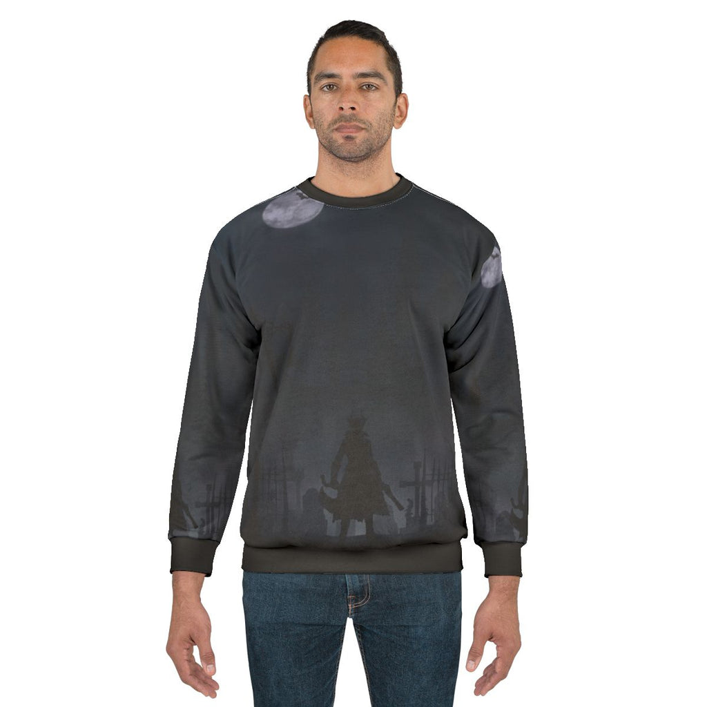 Warriors Landscapes Bloodborne Sweatshirt with dark, battle-inspired design