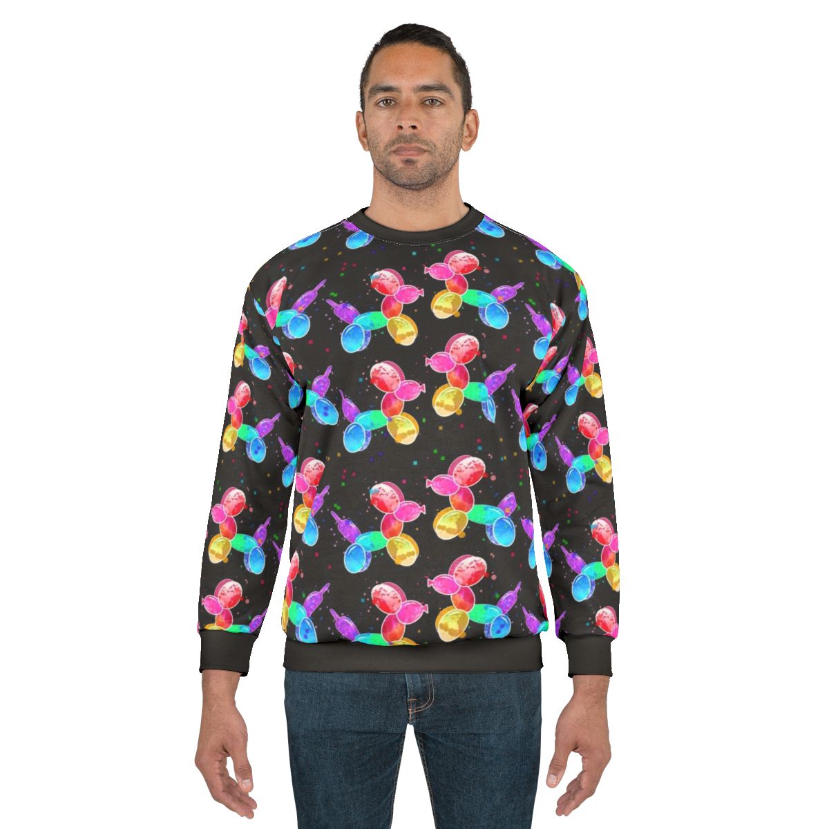 Watercolor balloon dogs sweatshirt