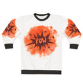 Watercolor superhero pow sweatshirt