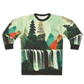 Waterfalls Artwork Collage Sweatshirt