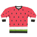 Watermelon abstract sweatshirt with vibrant fruit graphic design