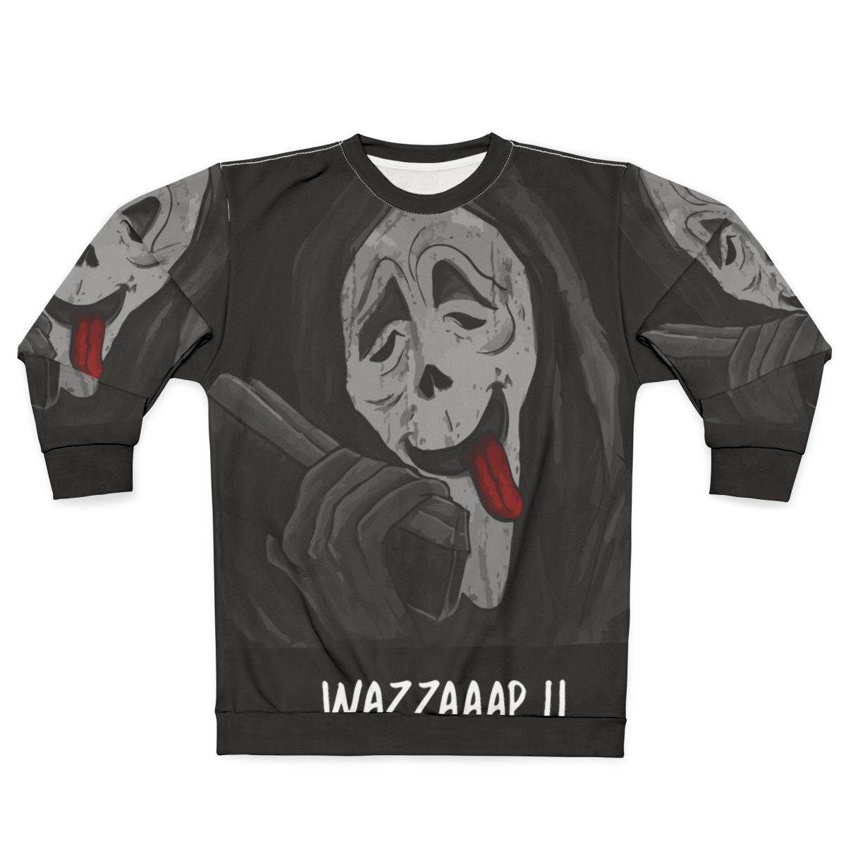Wazzaaap Scary Movie Sweatshirt - Classic Horror Retro Tribute