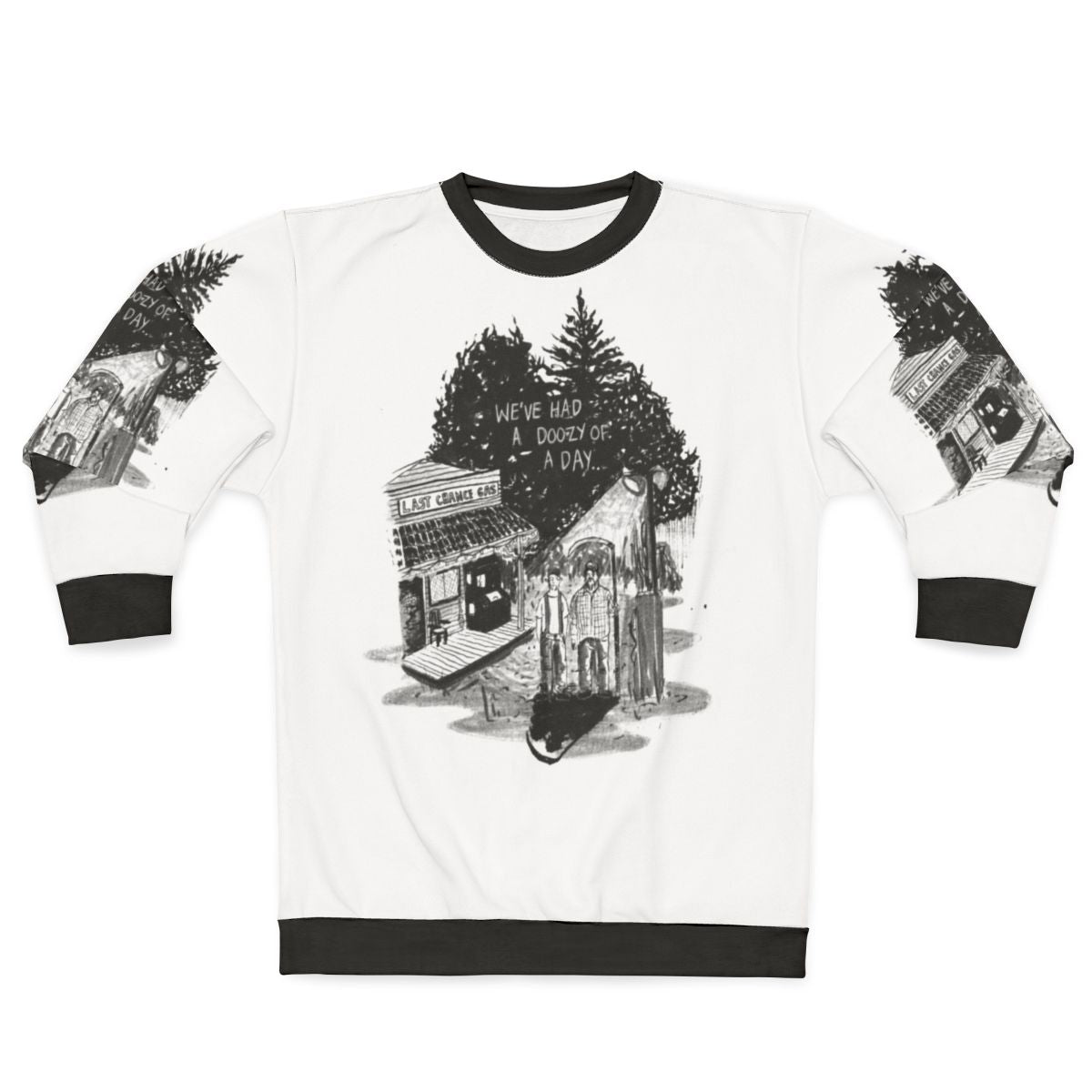 "We've Had a Doozy of a Day" Tucker and Dale horror movie inspired sweatshirt