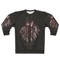 Weapons of Mass Destruction Sweatshirt with Skull Cutlery Design