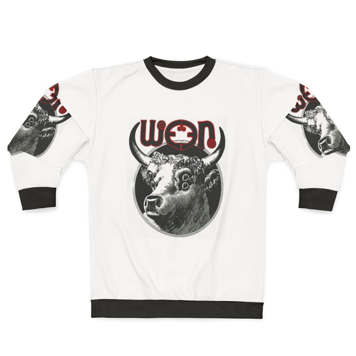 Ween inspired graphic sweatshirt with band logo