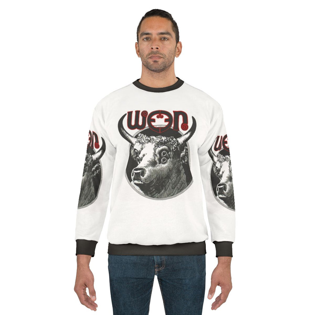 Ween inspired graphic sweatshirt with band logo